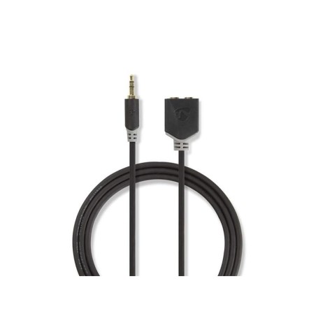 Kábel Jack 3,5mm konektor/Jack 3,5mm konektor 0,2m NEDIS CABW22100AT02