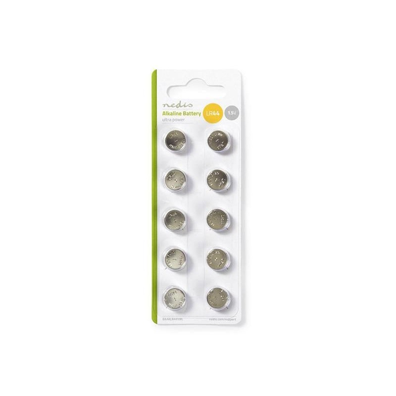 Batéria LR44 (AG13) alkalická NEDIS BAAKLR4410BL 10ks / blister