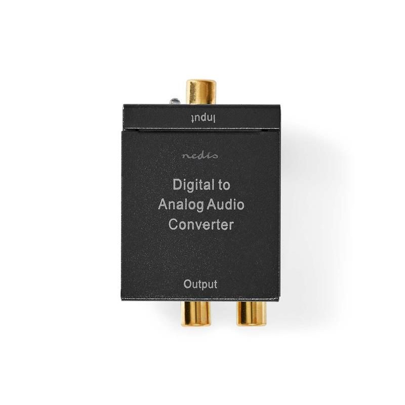 Prevodník 2x Cinch/Toslink NEDIS ACON2510BK