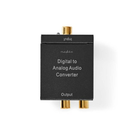 Prevodník 2x Cinch/Toslink NEDIS ACON2510BK