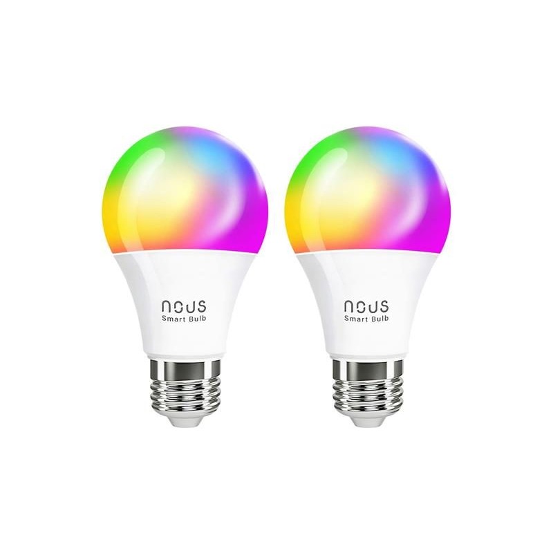 Smart LED žiarovka E27 9W RGB NOUS P3/2pack WiFi Tuya sada 2ks