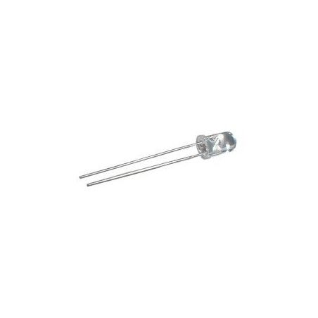 LED 5mm modrá 3000mcd/20° číra