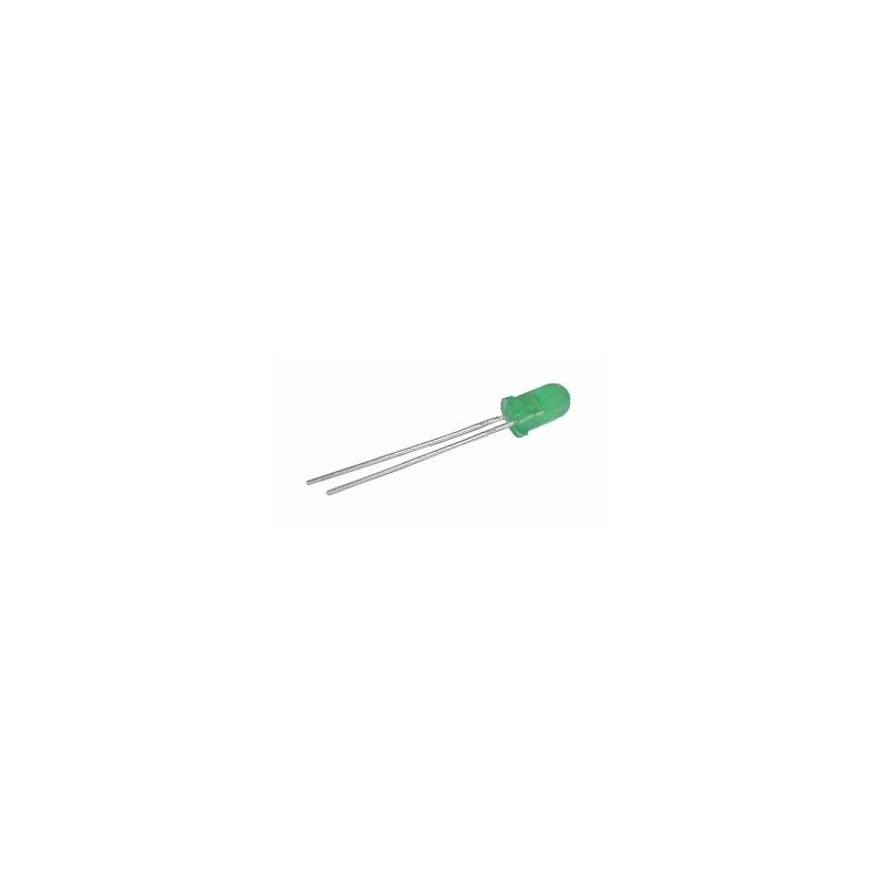 LED 5mm zelená difuzny