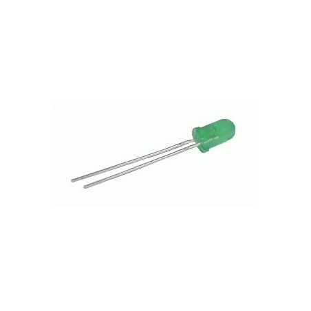 LED 5mm zelená difuzny