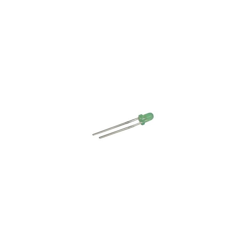 LED 3mm zelená difuzní