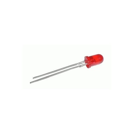 LED 5mm červená difúzny