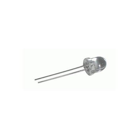 LED 8mm modrá 3000mcd/20° číra