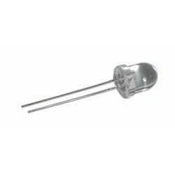 LED 8mm biela 6800mcd/25° číra