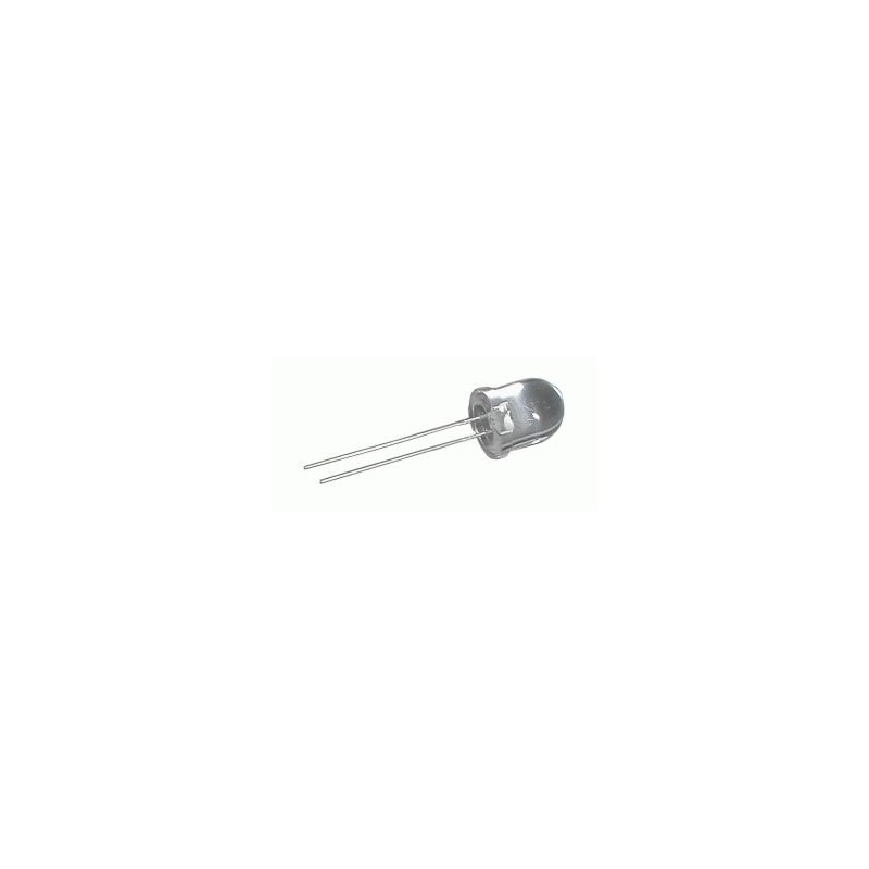 LED 10mm biela 6000mcd/30° číra