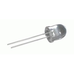 LED 10mm biela 15000mcd/30° číra