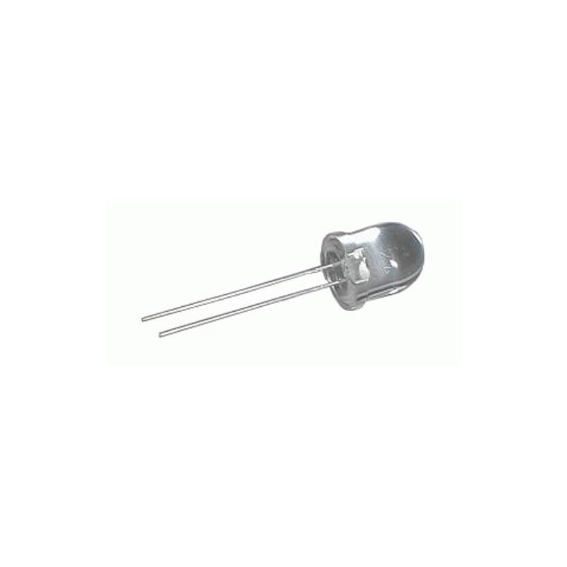 LED 10mm biela 15000mcd/30° číra