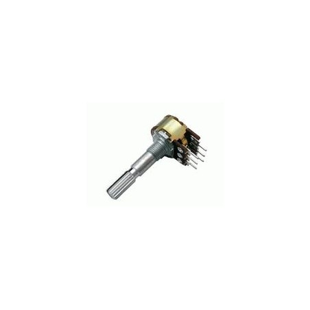 Potenciometer 250K/N stereo 6/30mm