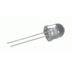 LED 10mm červená 6000mcd/20° číra