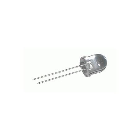 LED 10mm červená 6000mcd/20° číra