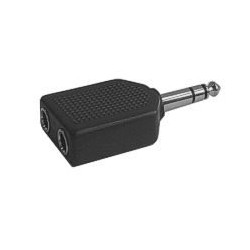 Redukcia Jack 6.3 stereo/ 2x6.3 stereo zdierka
