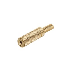 Zdierka 3.5 stereo kábel kov zlatá