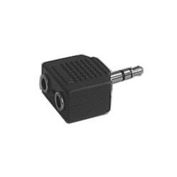 Redukcia Jack 3.5 stereo/ 2x3.5 stereo zdierka