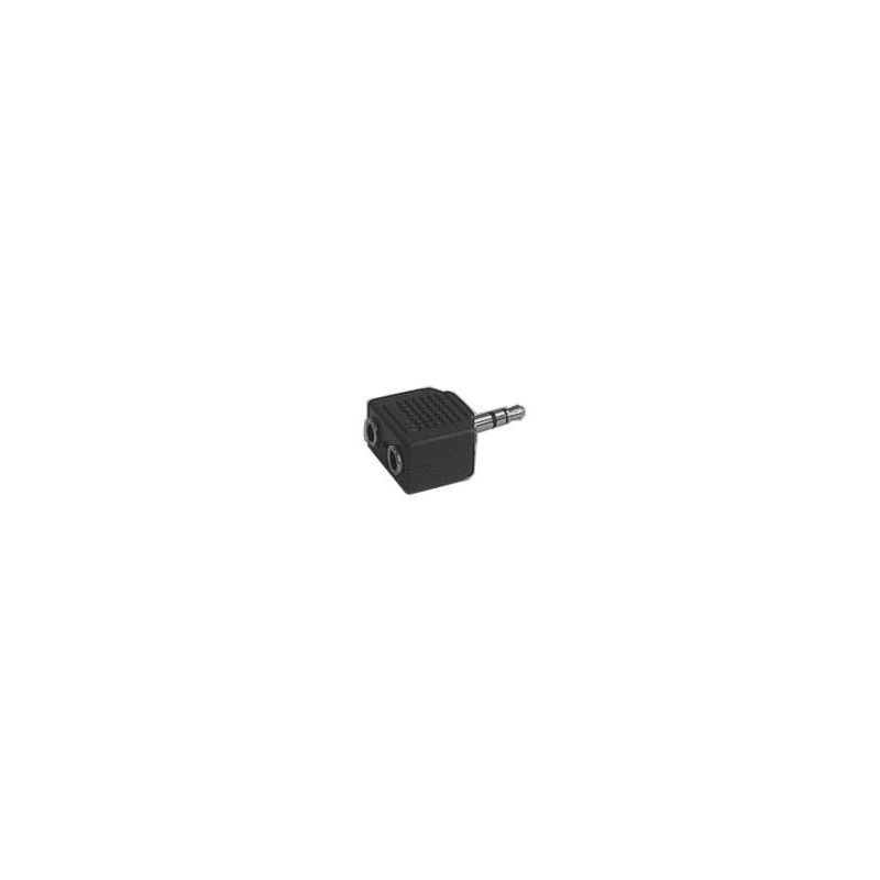 Redukcia Jack 3.5 stereo/ 2x3.5 stereo zdierka