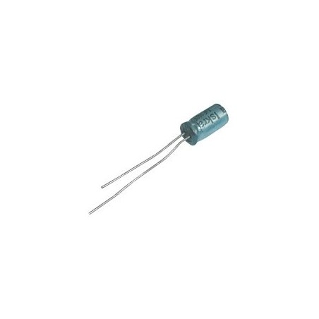 Kondenzátor elektrolytický 1M/100V 6x12-2.5 rad.C