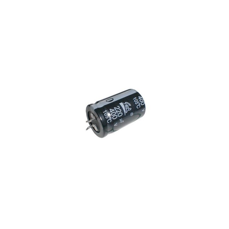 Kondenzátor elektrolytický 220M/400V 25x42-10 105*C rad.C SNAP-IN
