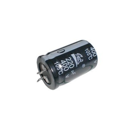 Kondenzátor elektrolytický 220M/400V 25x42-10 105*C rad.C SNAP-IN