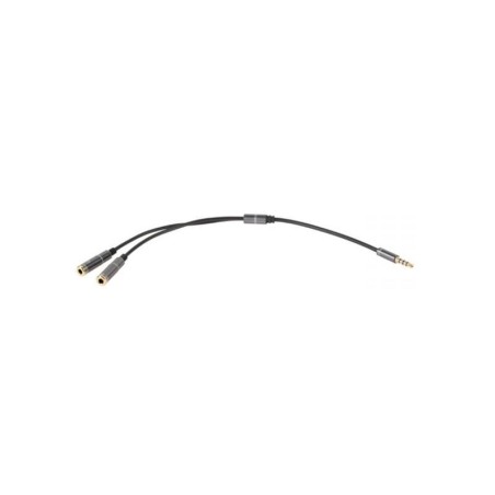 Kábel Jack 3.5 konektor 4 pin/2xJack 3.5 zdierka stereo