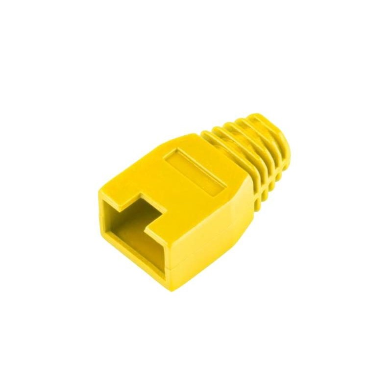 Kryt gumový pre konektor RJ45 žltý