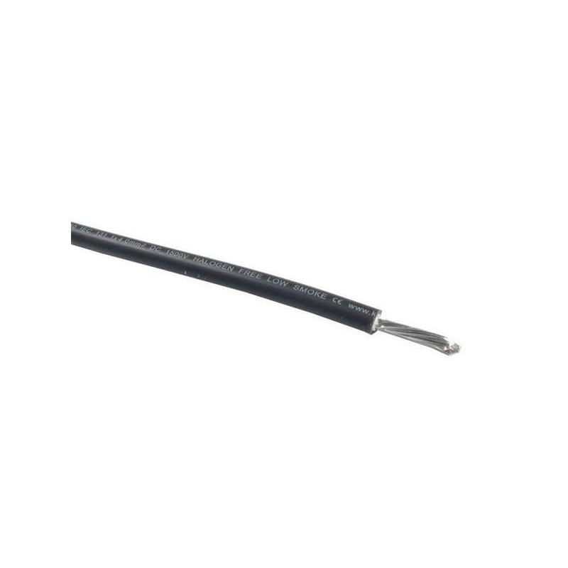 Solárny kábel 10mm2, 1500V, čierny
