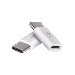 Redukcia USB micro - USB C, biela