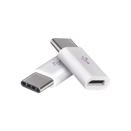 Redukcia USB micro - USB C, biela