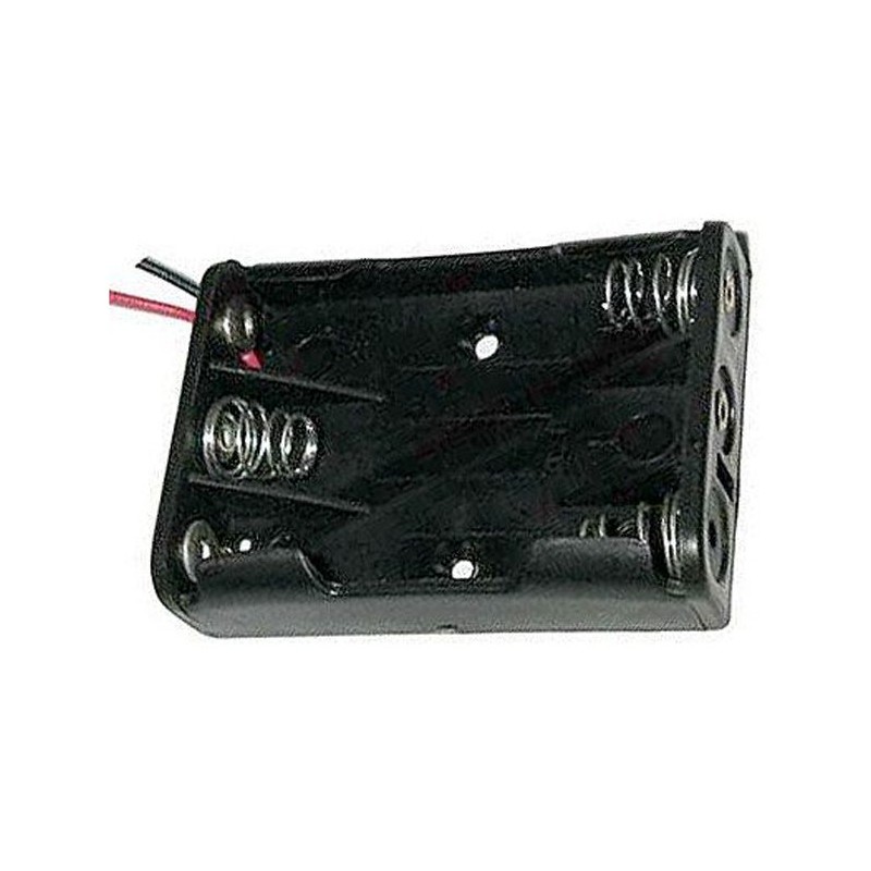 Puzdro batérie R03x3 vedľa seba s vývodmi 15cm