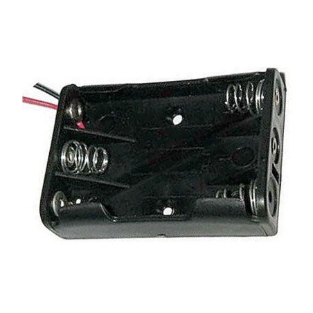 Puzdro batérie R03x3 vedľa seba s vývodmi 15cm