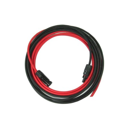 Solárny kábel 6mm2, červený+čierny s konektormi MC4, 2m