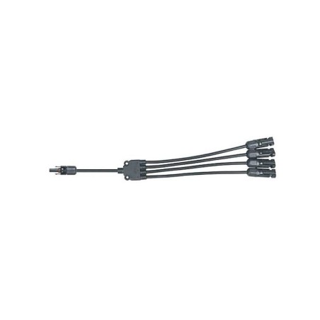 Kábel TIPA MC4 rozbočenie 1x zdierka/ 4x konektor 30cm