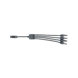 Kábel TIPA MC4 rozbočenie 1x konektor/ 4x zdierka 30cm