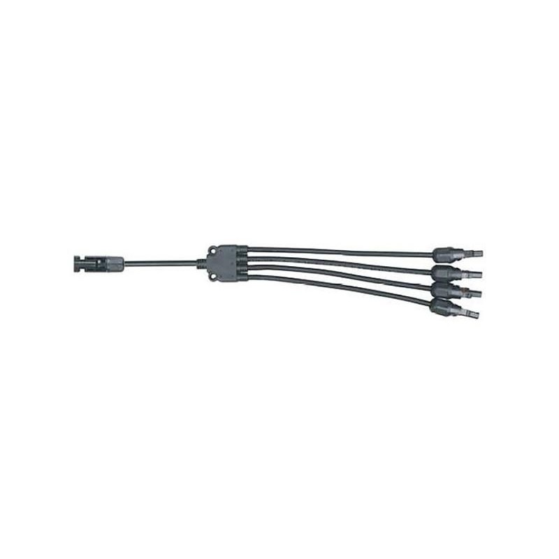 Kábel TIPA MC4 rozbočenie 1x konektor/ 4x zdierka 30cm