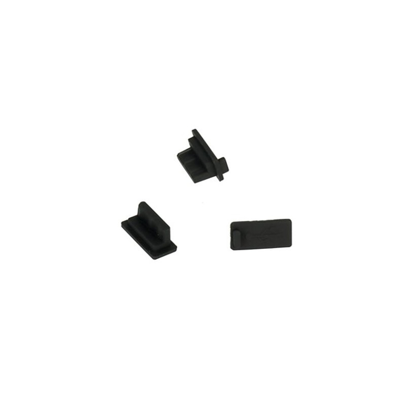 Záslepka pre konektor USB 10ks Black