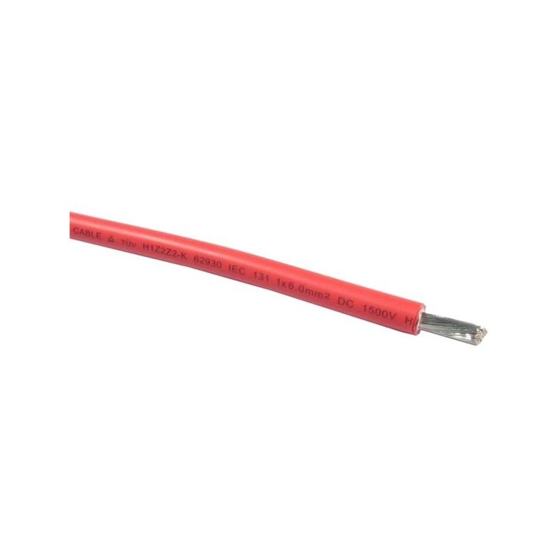 Solárny kábel 6mm2, červený