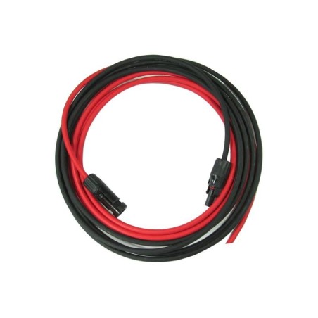 Solárny kábel 4mm2, červený+čierny s konektormi MC4, 10m
