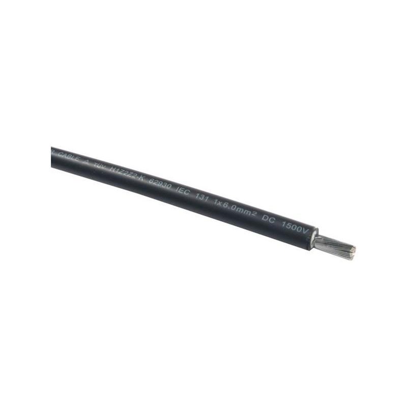 Solárny kábel 6mm2, čierny