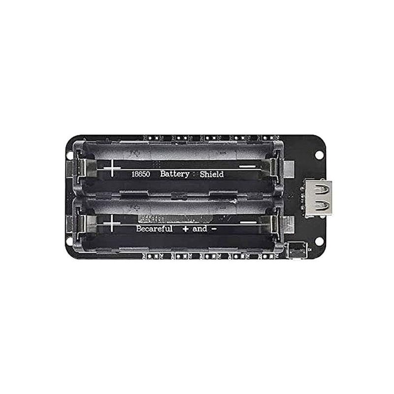 Nabíjačka batérií-powerbanka, modul V8 pre ESP32, ESP8266 pre 2x Li-Ion 18650
