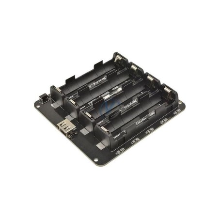 Nabíjačka batérií-powerbanka, modul V8 pre ESP32, ESP8266 pre 4x Li-Ion 18650