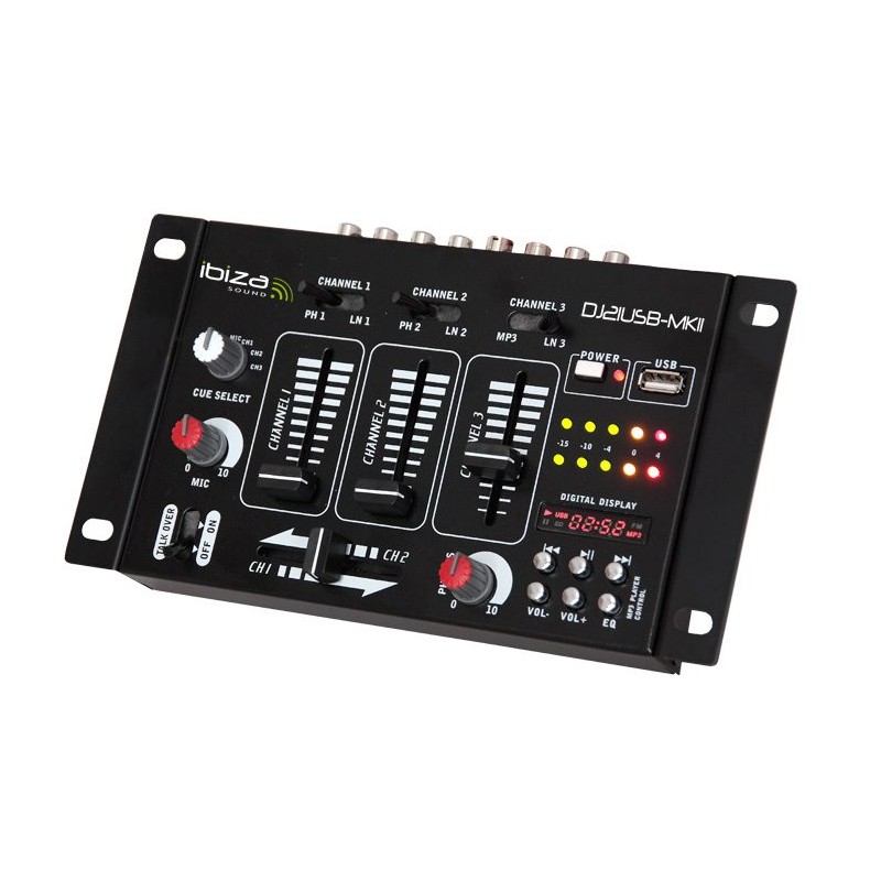 DJ21USB-MKII Ibiza Sound mix. pult