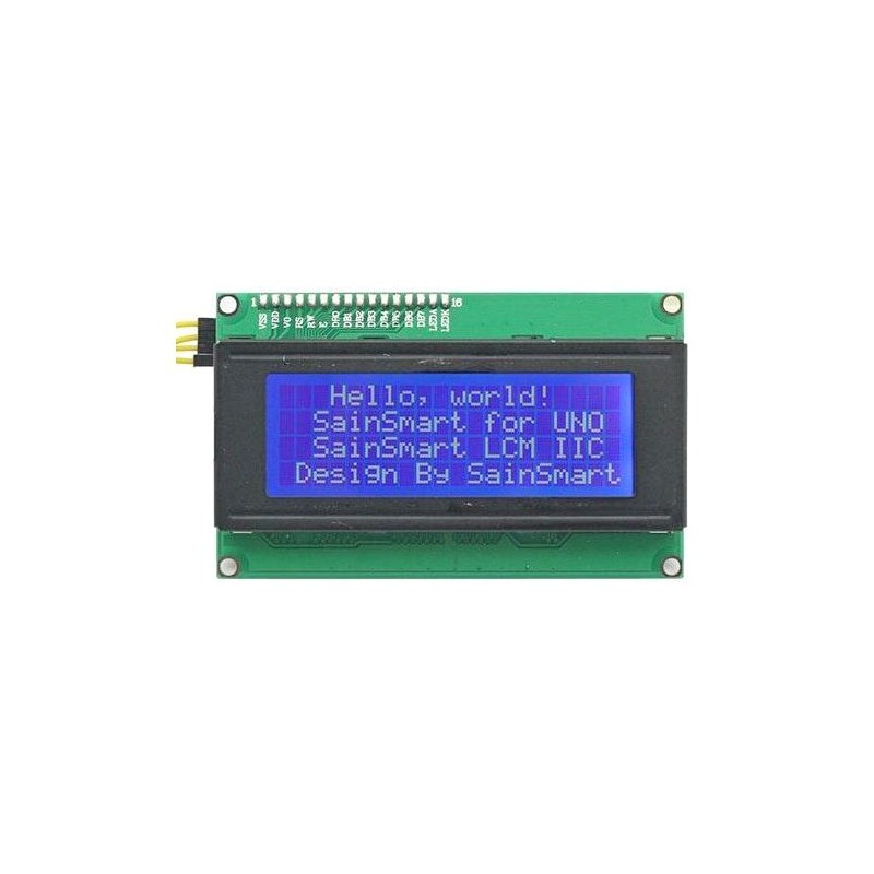 Displej LCD2004 IIC/I2C, 20x4 znaky, modré podsvietenie