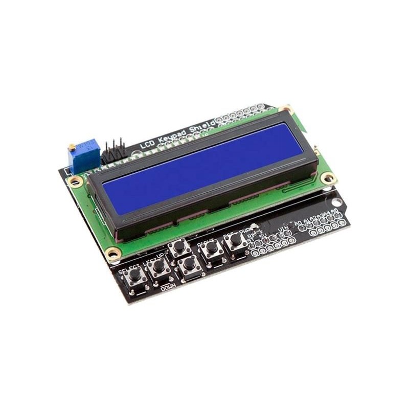 Displej LCD1602A s klávesnicou, 16x2 znakov, modré podsvietenie