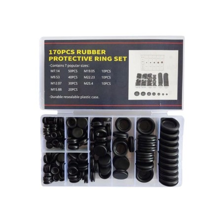 Gumová záslepka do otvorov 6-20mm sada 170ks