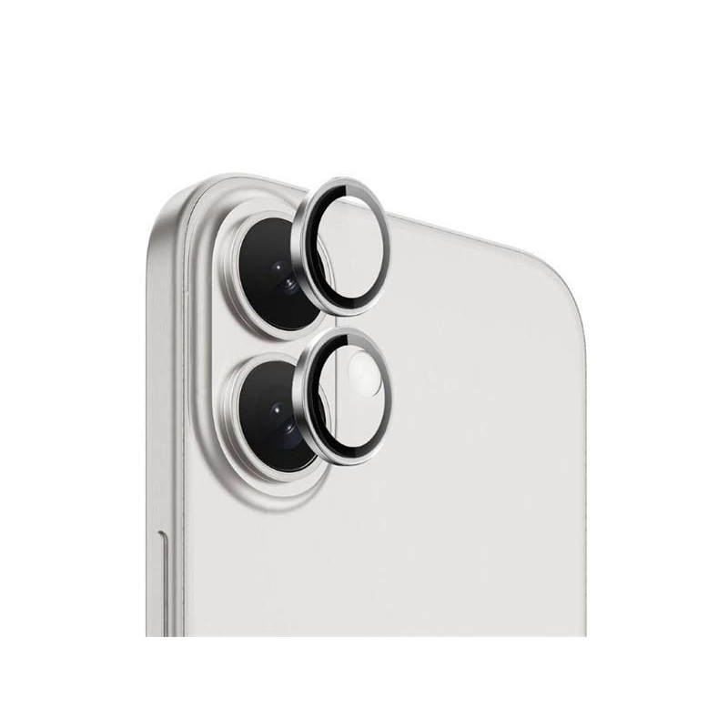 Ochranná fólia na objektív fotoaparátu pre iPhone 16/16 PLUS Silver