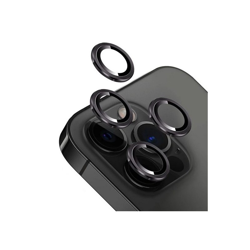 Ochranná fólia na objektív fotoaparátu pre iPhone 16 PRO/16 PRO MAX Black