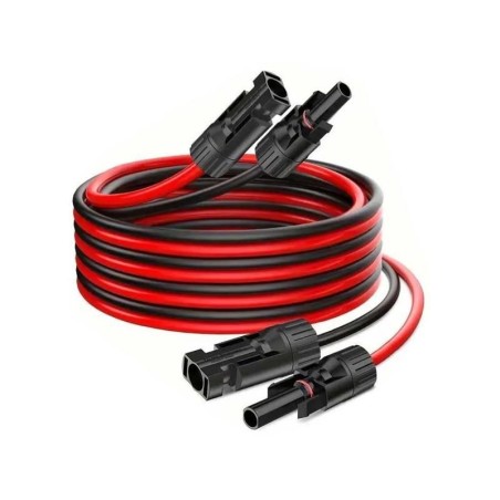 Solárny kábel 4mm2, červený+čierny s konektormi MC4, predĺženie 3m