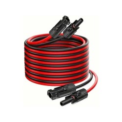 Solárny kábel 4mm2, červený+čierny s konektormi MC4, predĺženie 10m